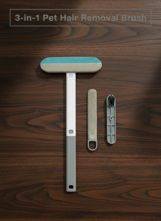 Pet hair cleaning tool set with various attachments 